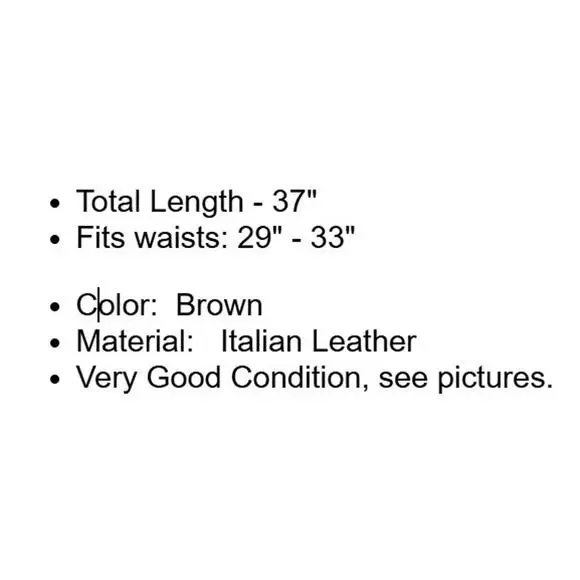 Eddie Bauer Belt Womens Large Brown Italian Leather Brass Buckle USA Western - Picture 4 of 15